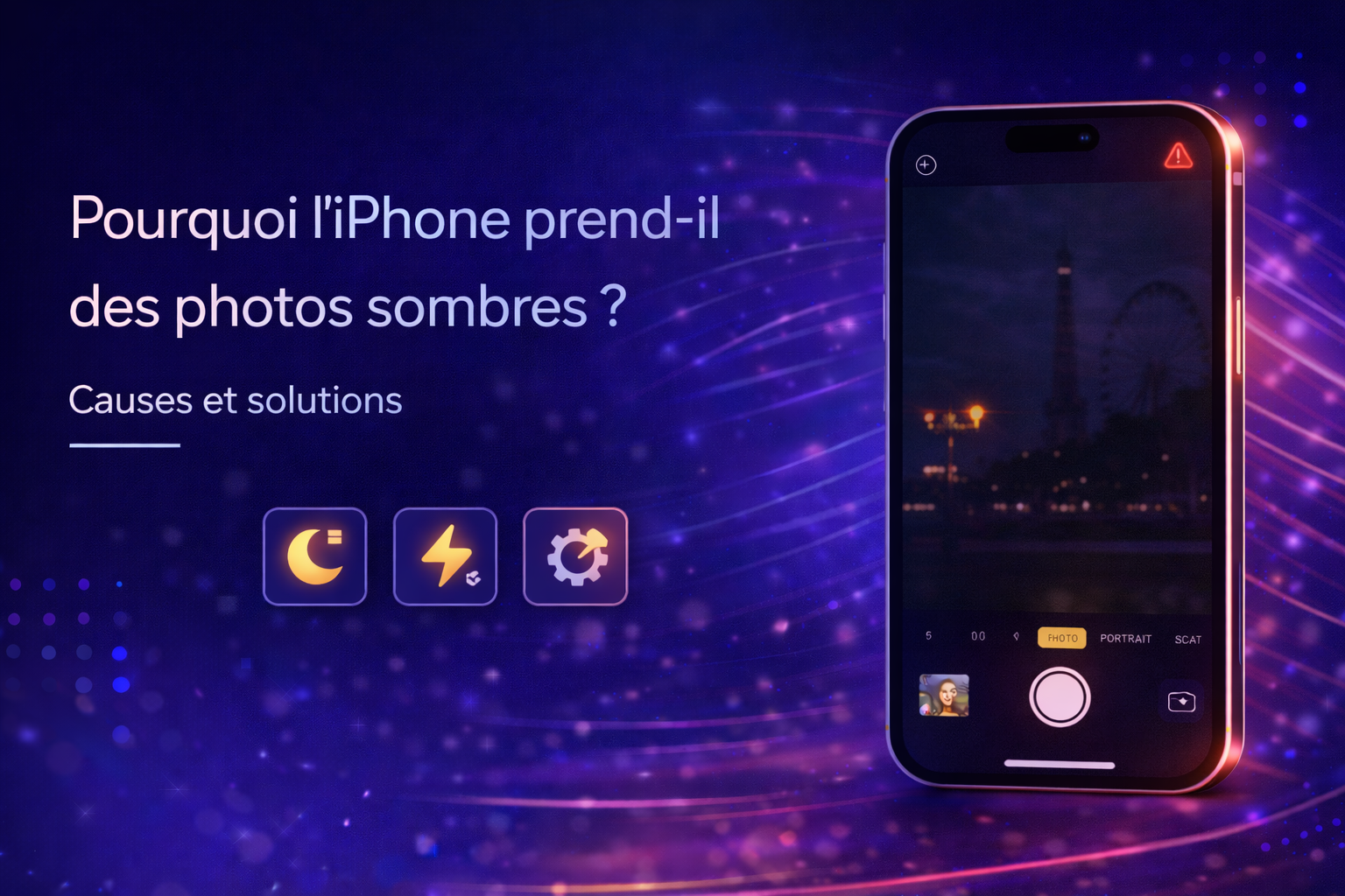 Pourquoi l&rsquo;iPhone prend-il des photos sombres ? Causes et solutions